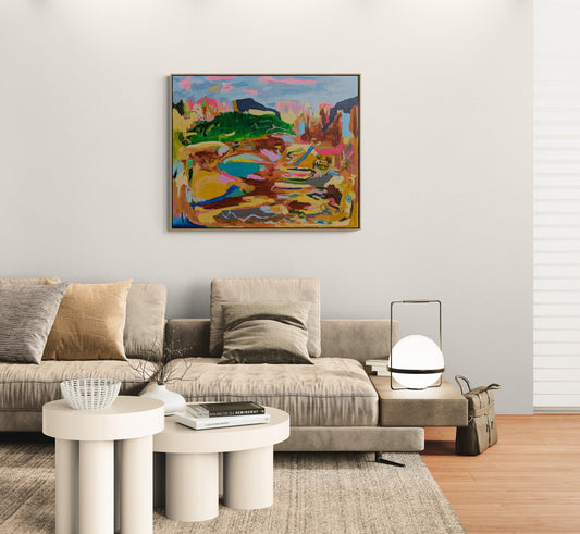 Abstract Rustic Landscape By Alpana Rai