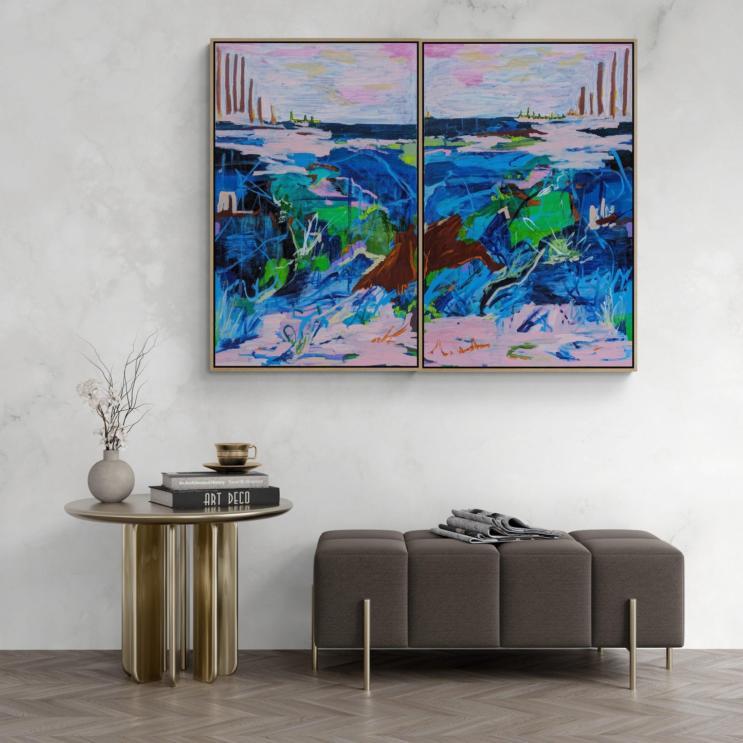 "So Much To Say" ( Set of 2 Paintings) - Alpana Rai Arts