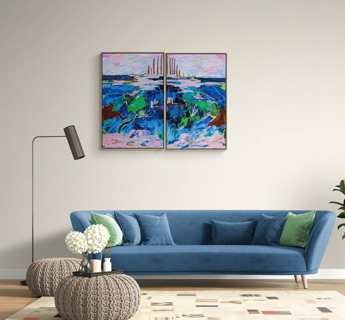 "So Much To Say" ( Set of 2 Paintings) - Alpana Rai Arts