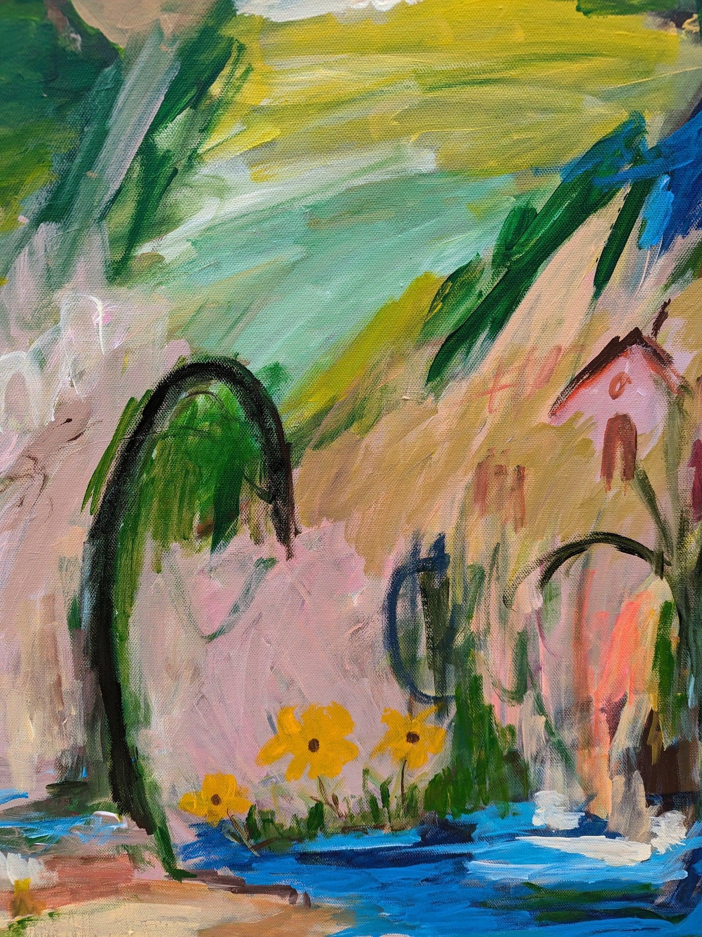 Walking into Serenity's Embrace - Alpana Rai Arts