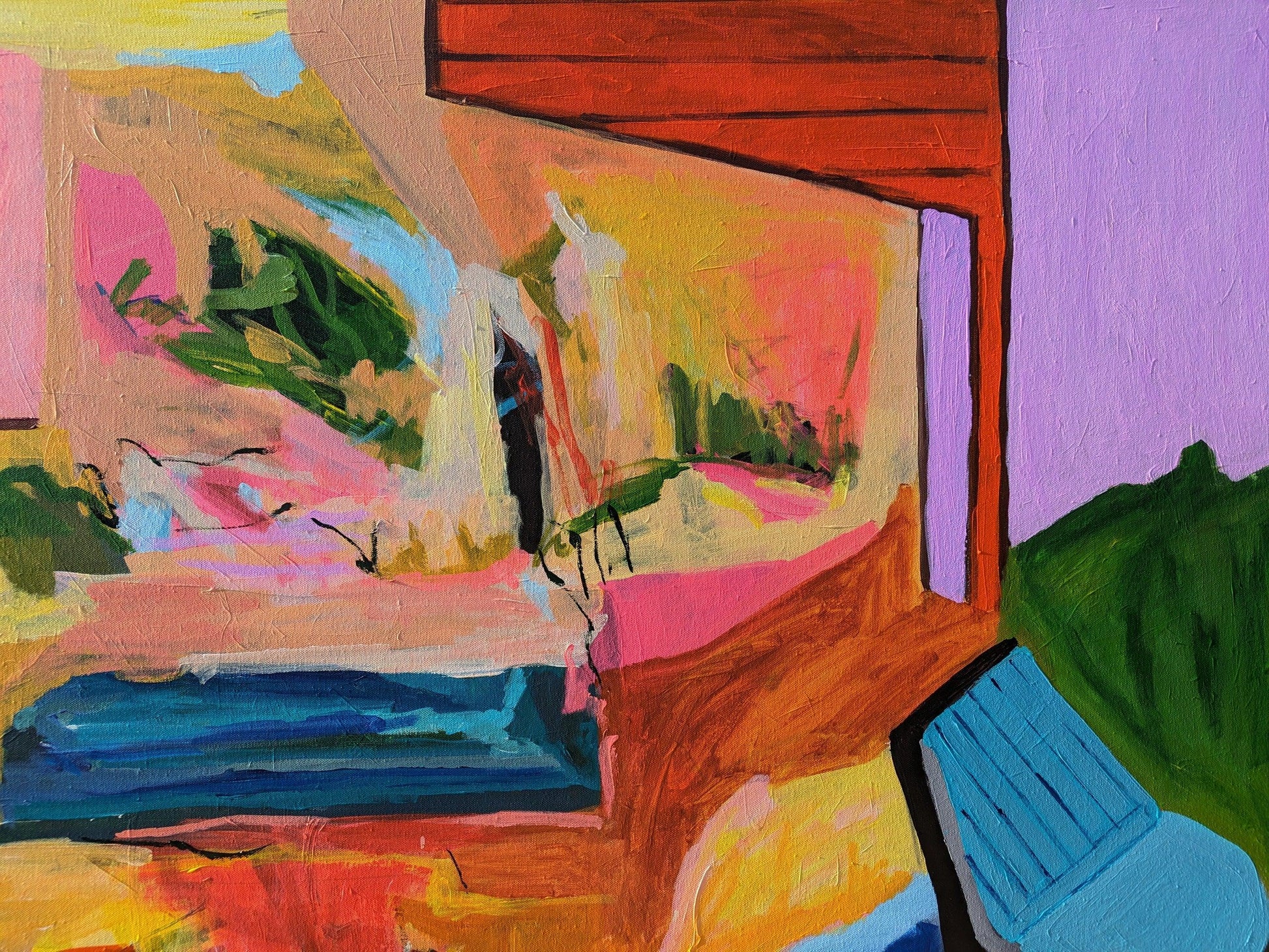 Nature's Embrace: A Modern Haven - Alpana Rai Arts