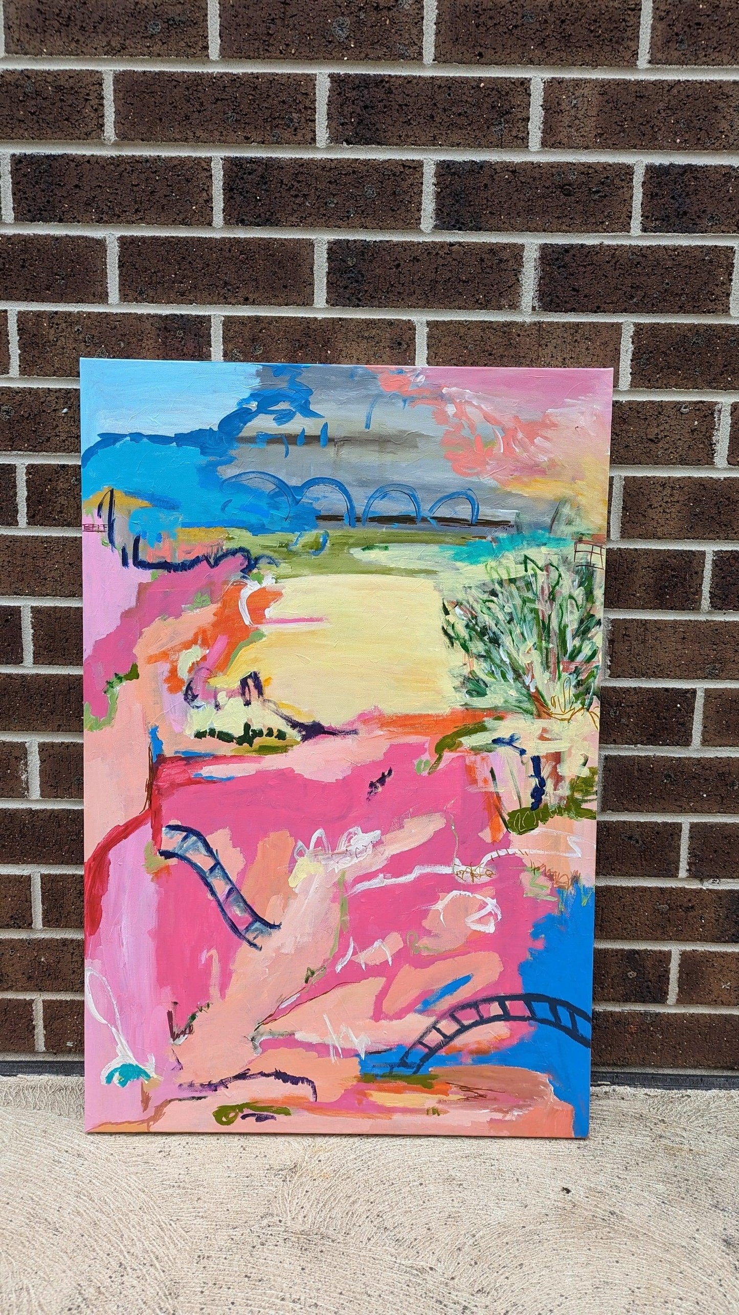 Day Begins - Original Abstract Landscape