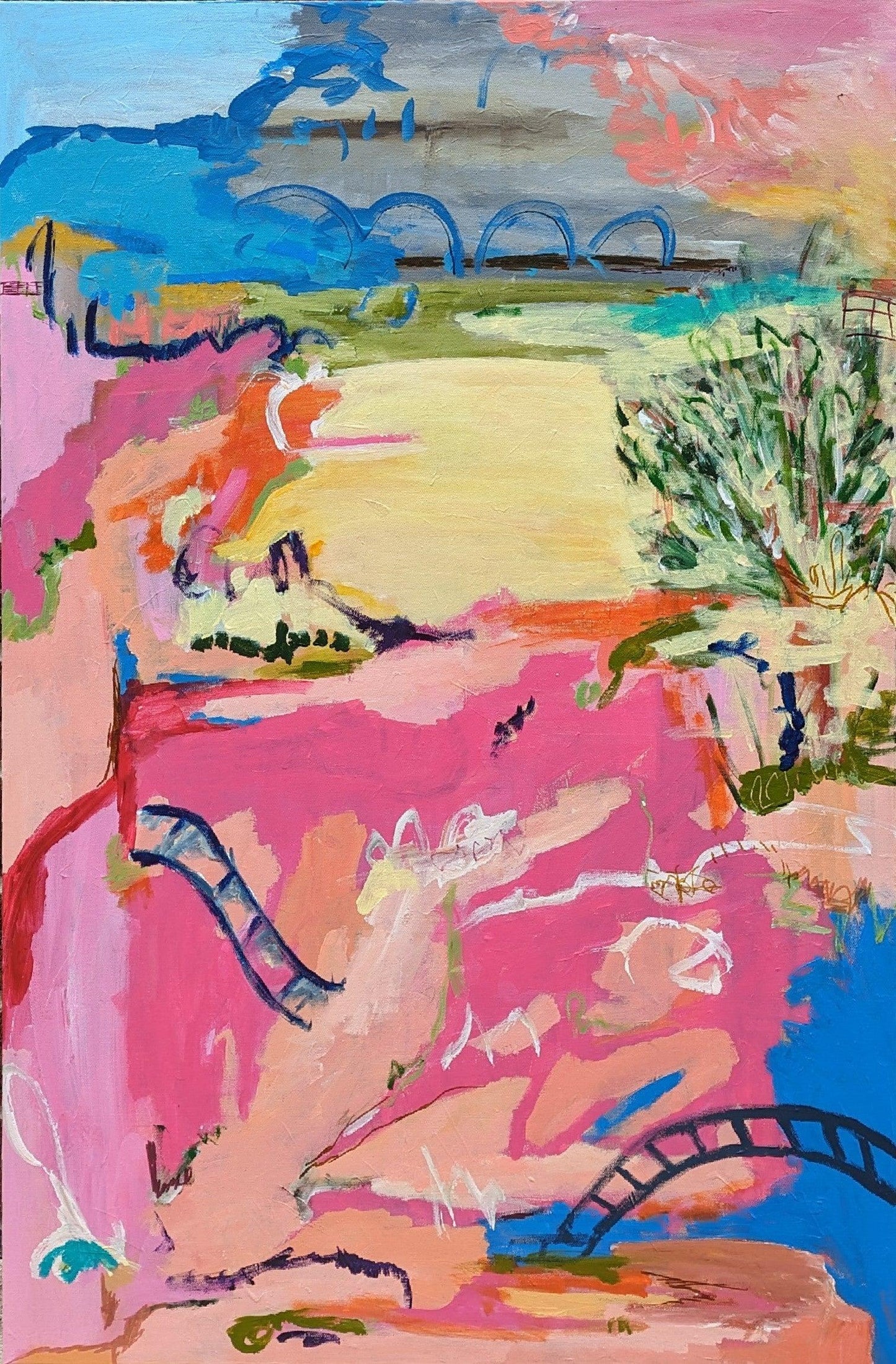 Day Begins - Original Abstract Landscape