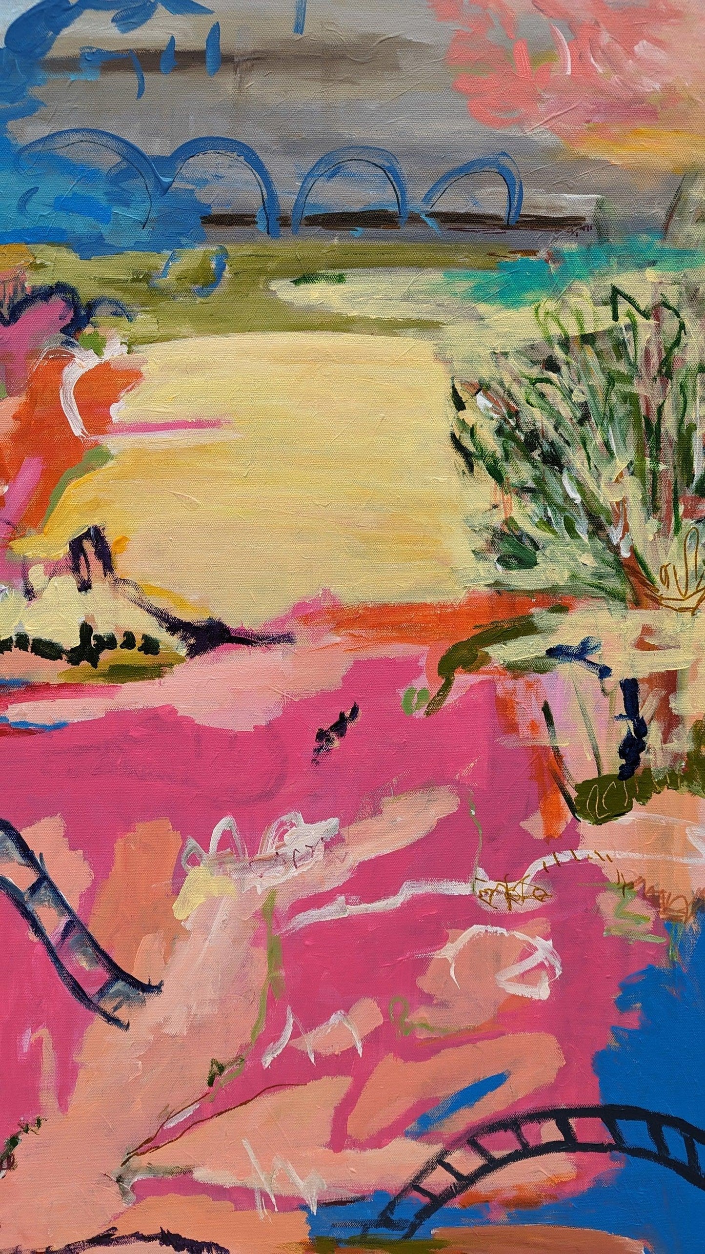 Day Begins - Original Abstract Landscape