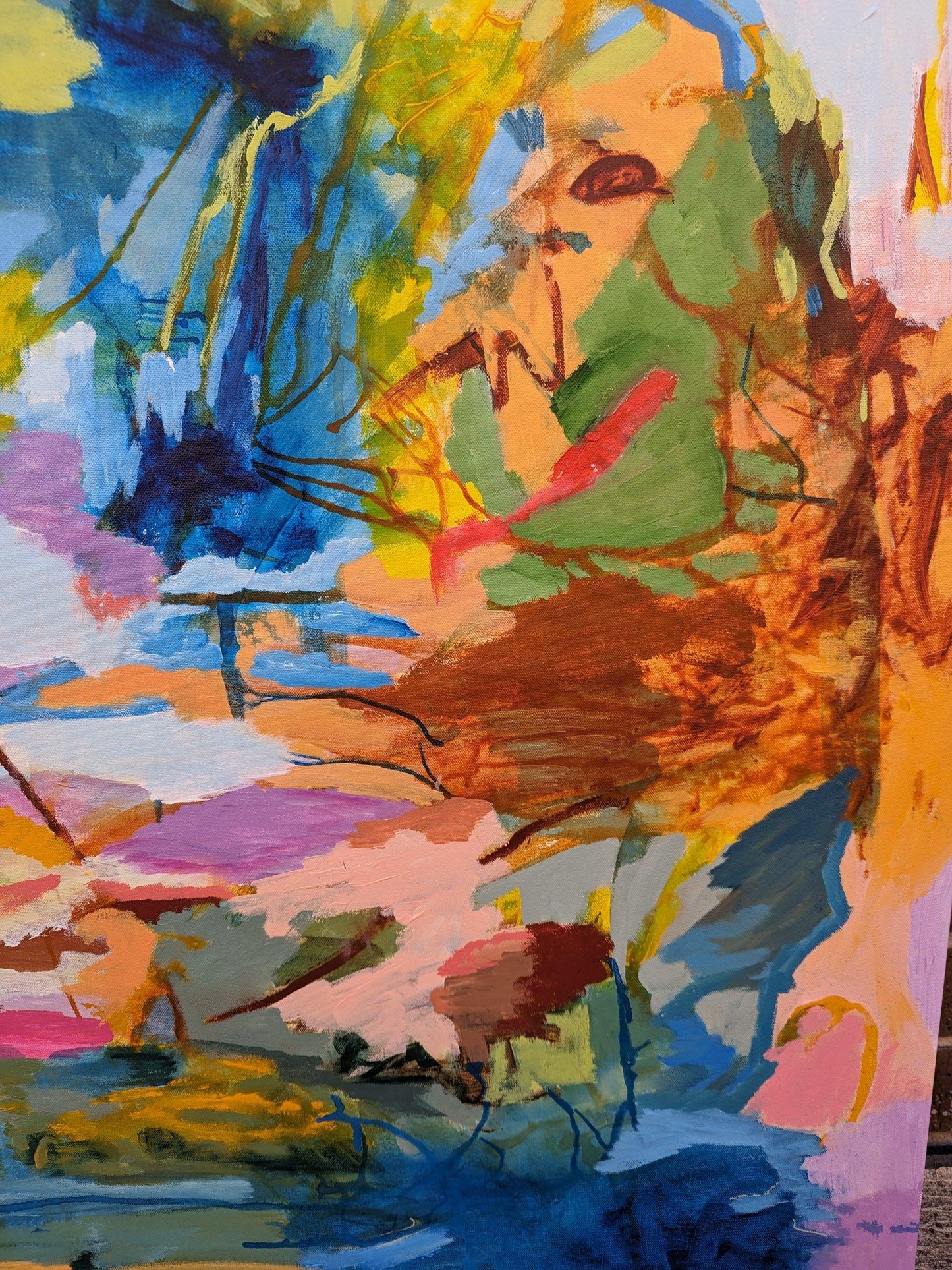 Storms & Rainbows - original Abstract Landscape