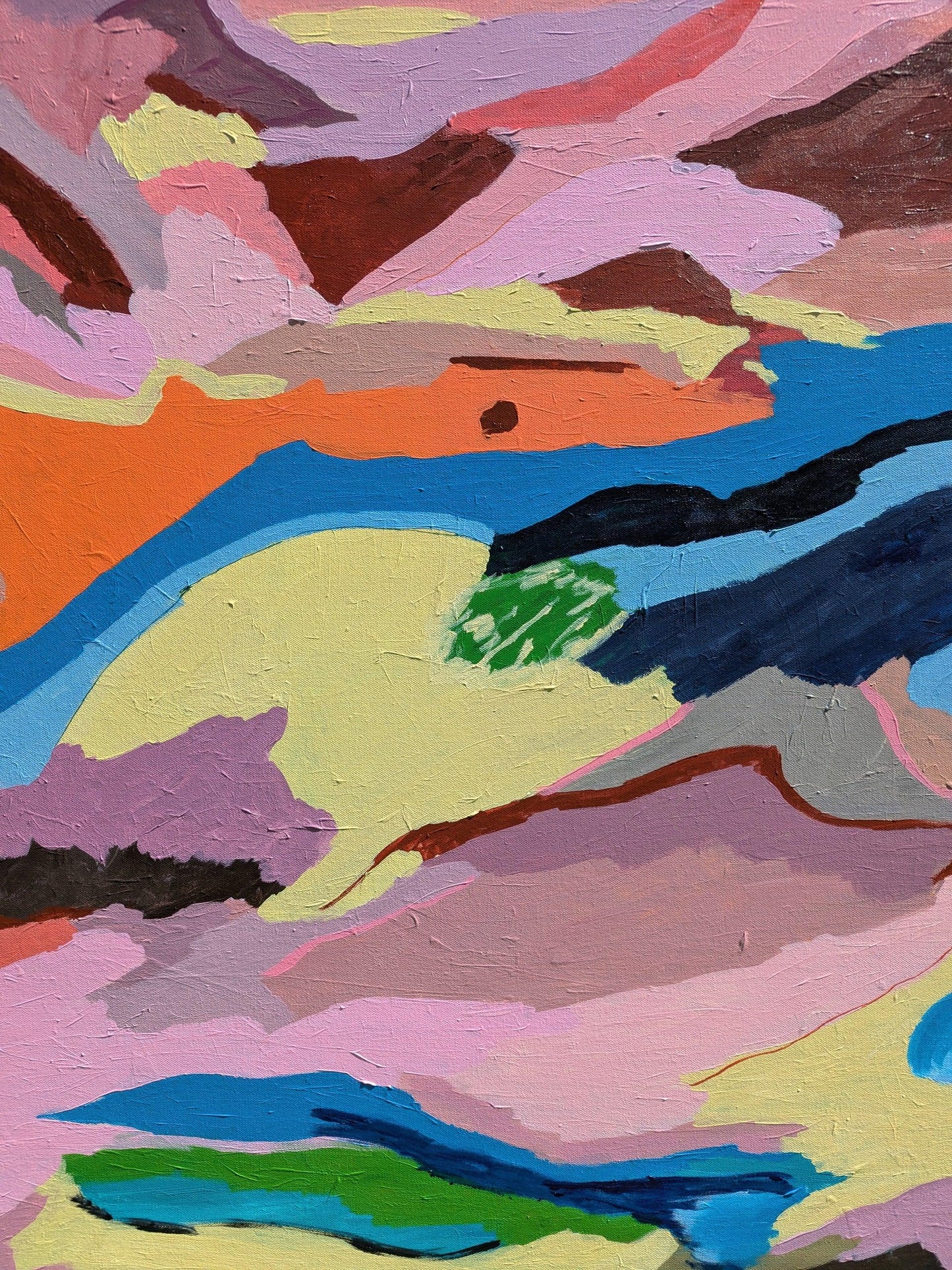 Ethereal Horizons – original abstract landscape in acrylic Details