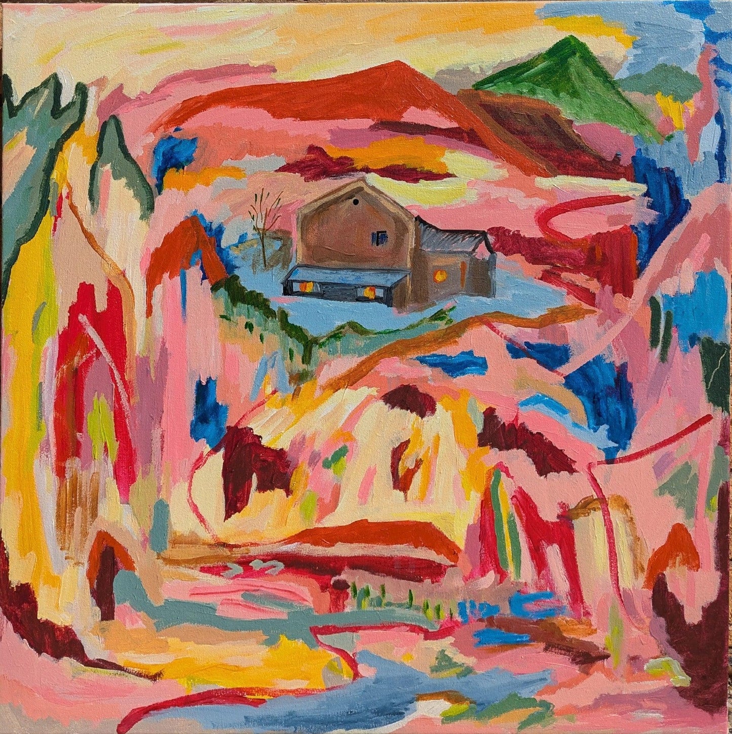 Minding Own Happiness- Original Art By Alpana Rai