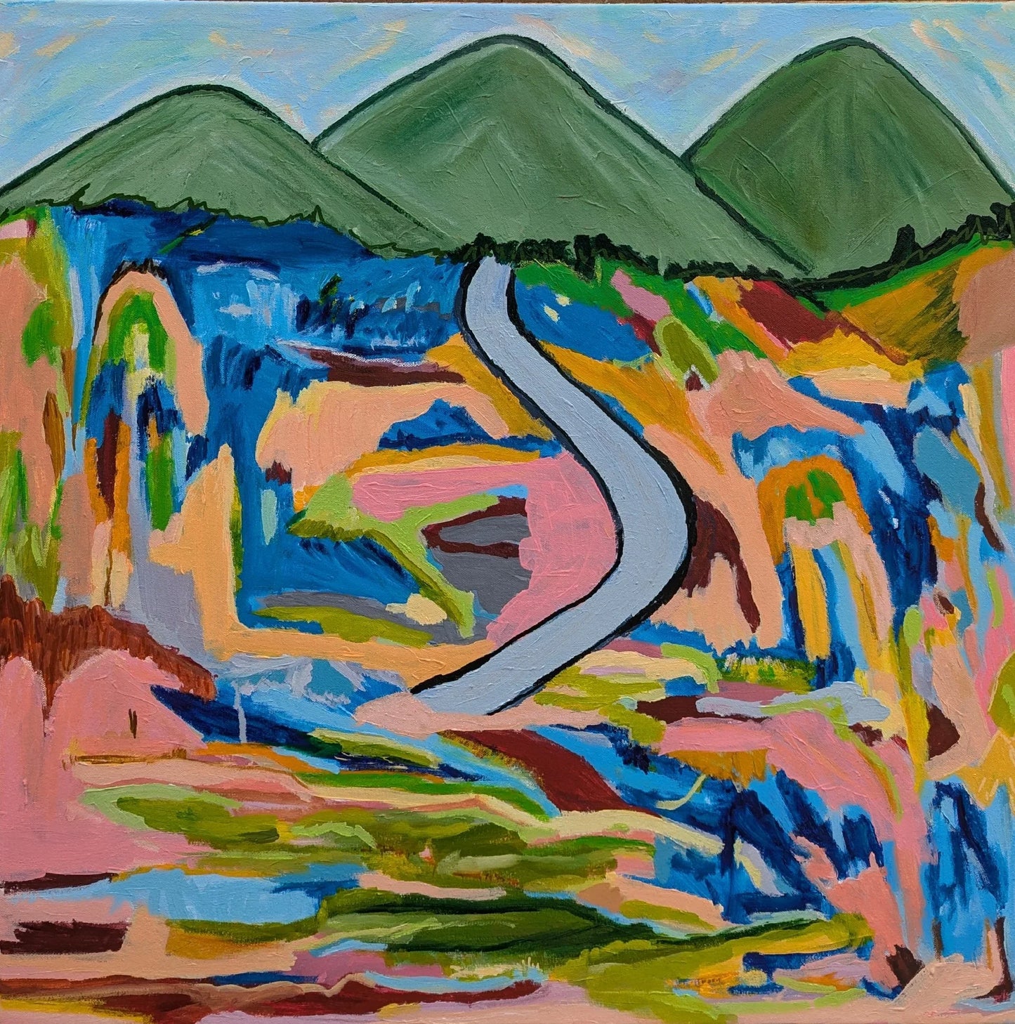 Winding Through the Wild - Original Art