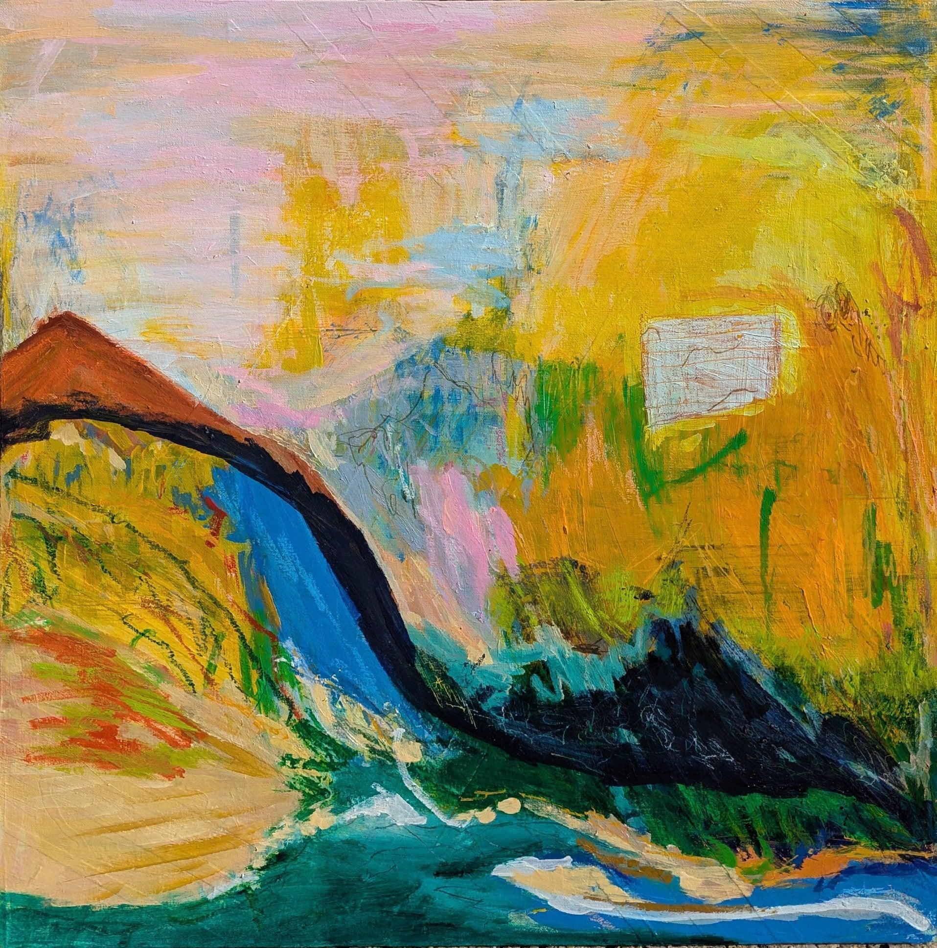 Never Stop Believing  Original Mixed Media Painting By Alpana Rai