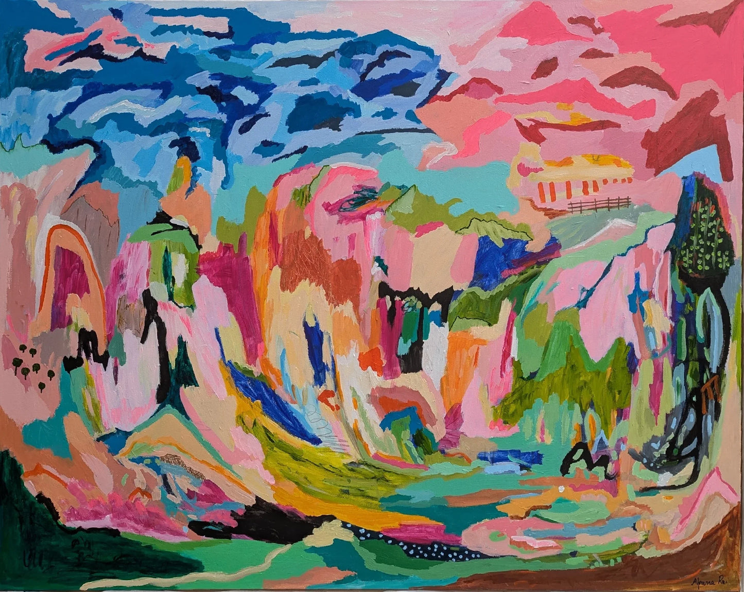 Festive Kind of Day- Original Abstract Art