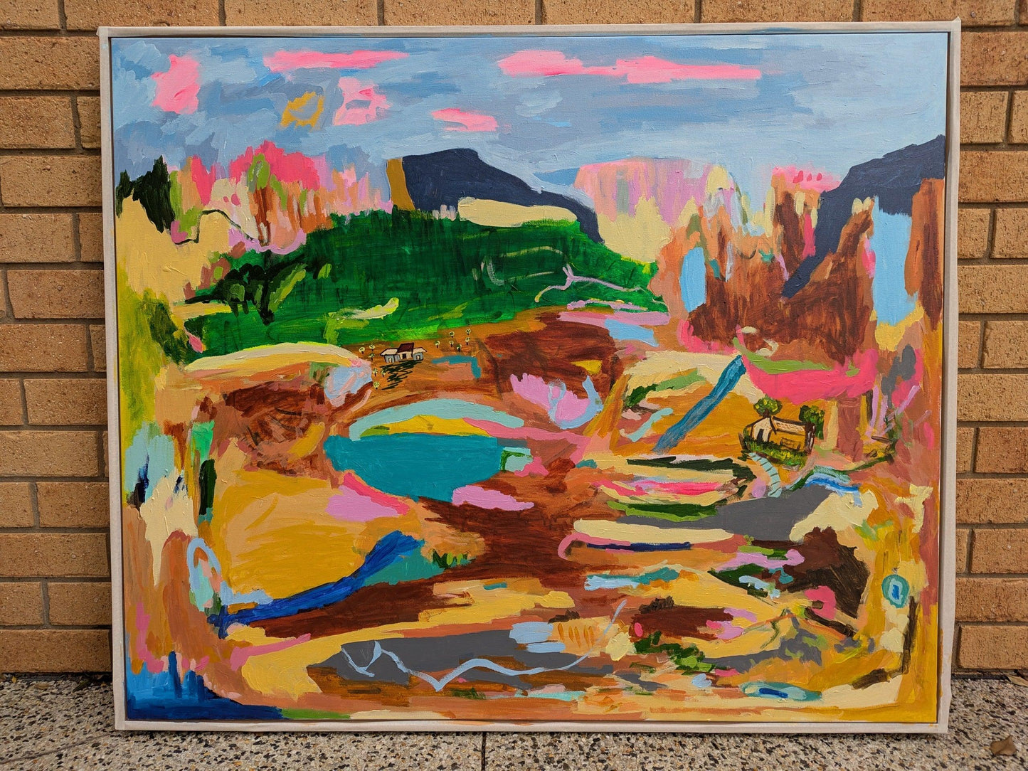 Muted Earthy tone Abstract By Alpana Rai