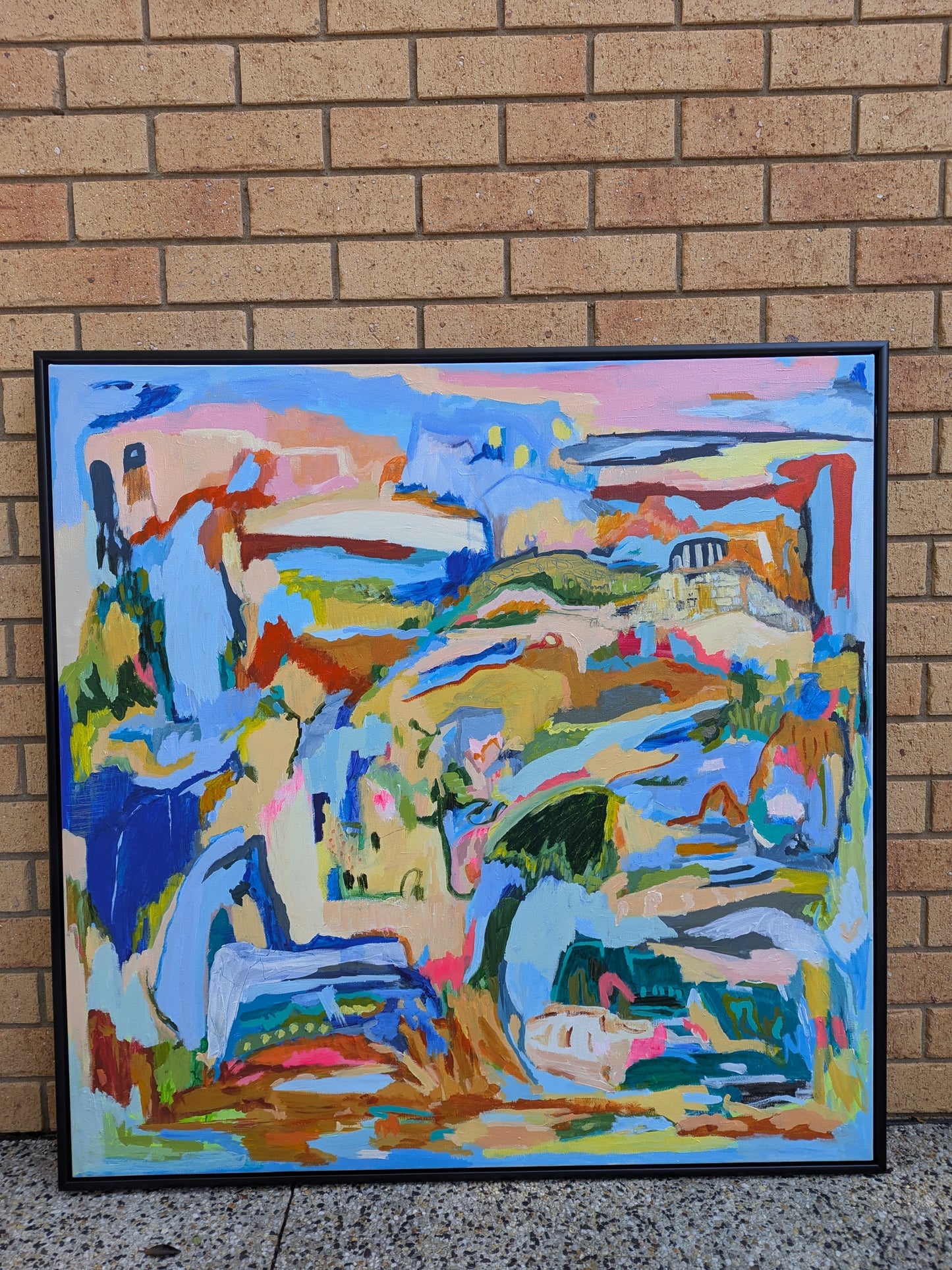 "Mapping the Unseen" Original Abstract Landscape