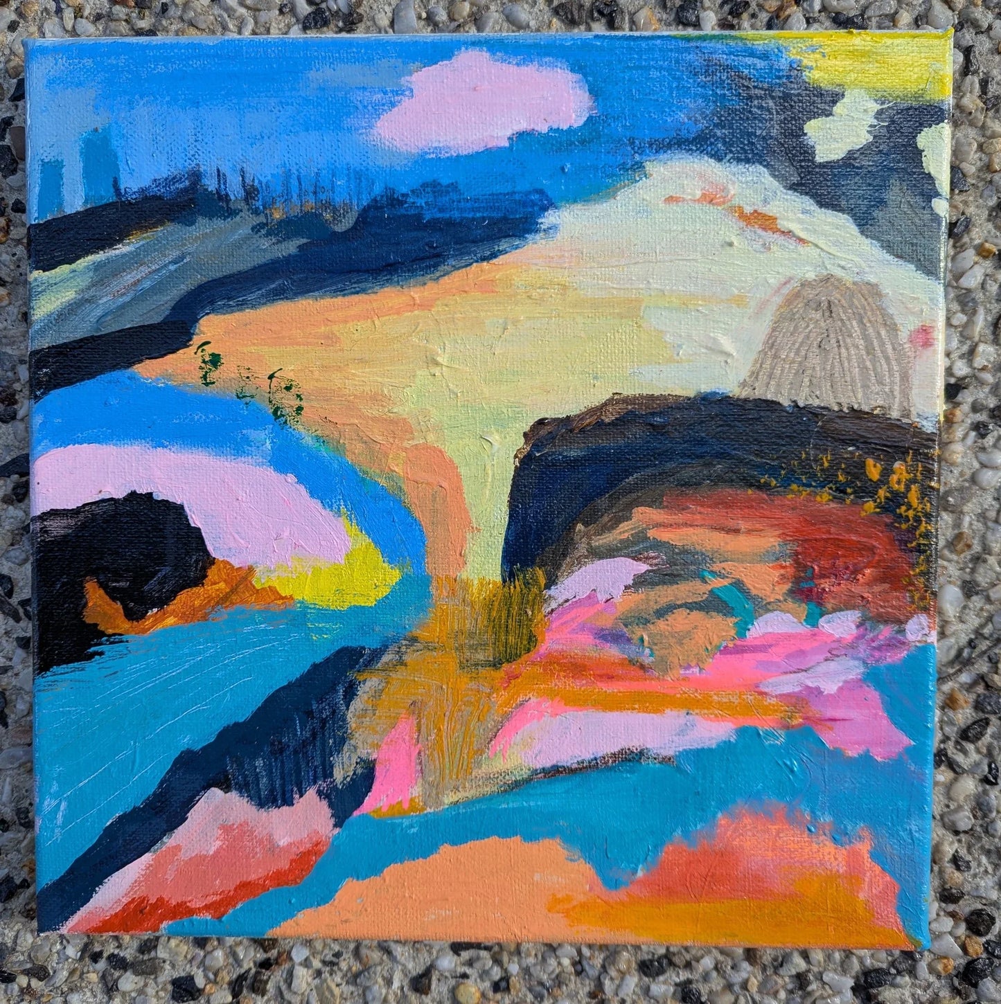 “Where Color Dreams Begin” Original painting By Alpana Rai