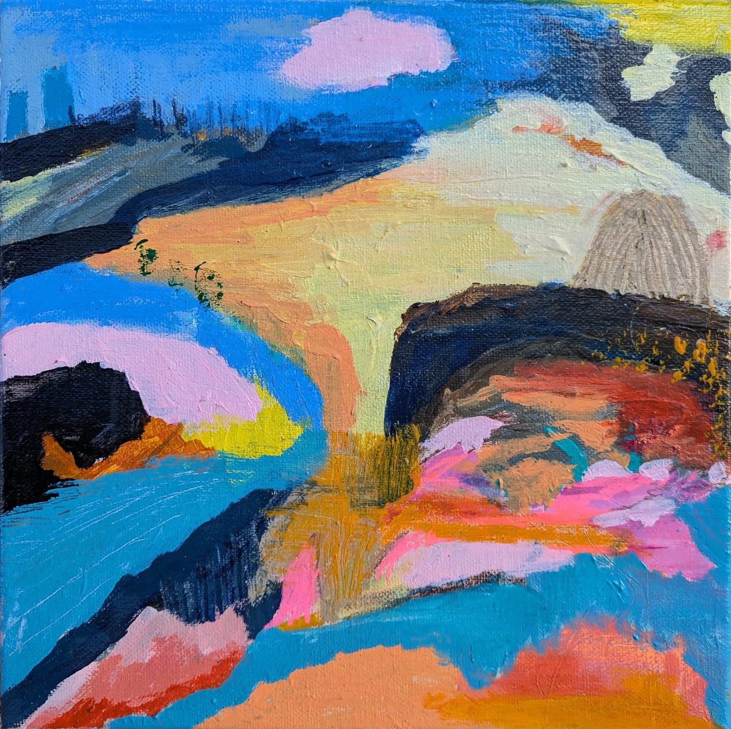 “Where Color Dreams Begin” Original painting By Alpana Rai