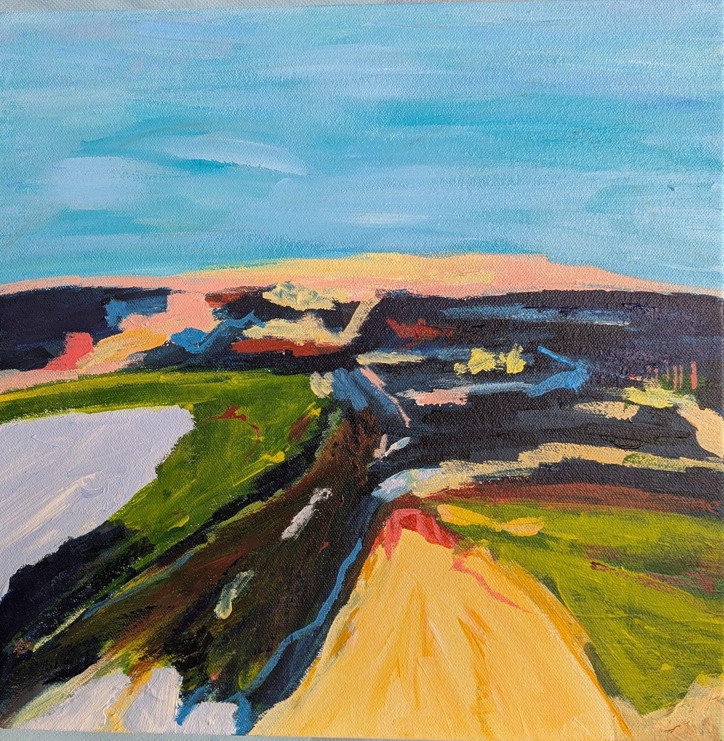 "Chance Meeting" original Art By Alpana Rai