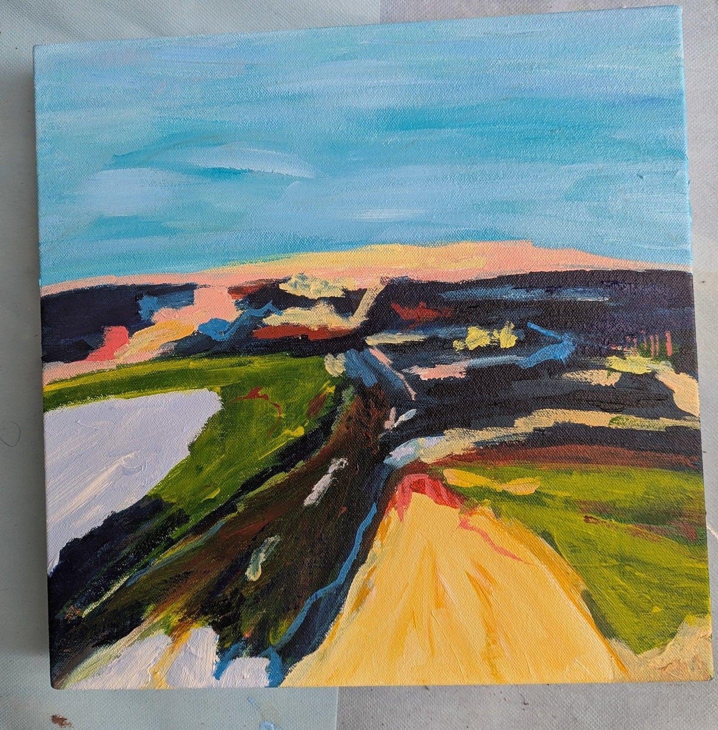 "Chance Meeting" original Art By Alpana Rai