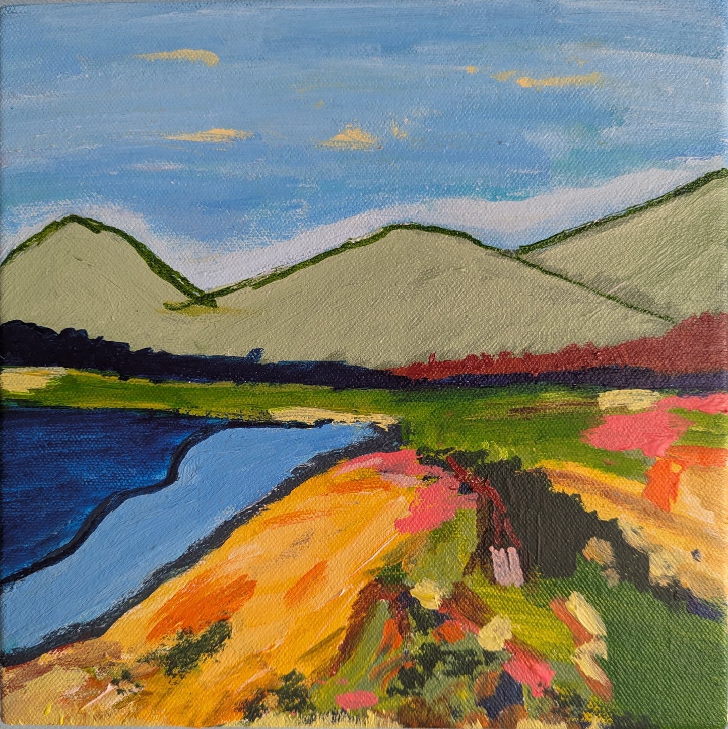 Golden Path to the Mountains