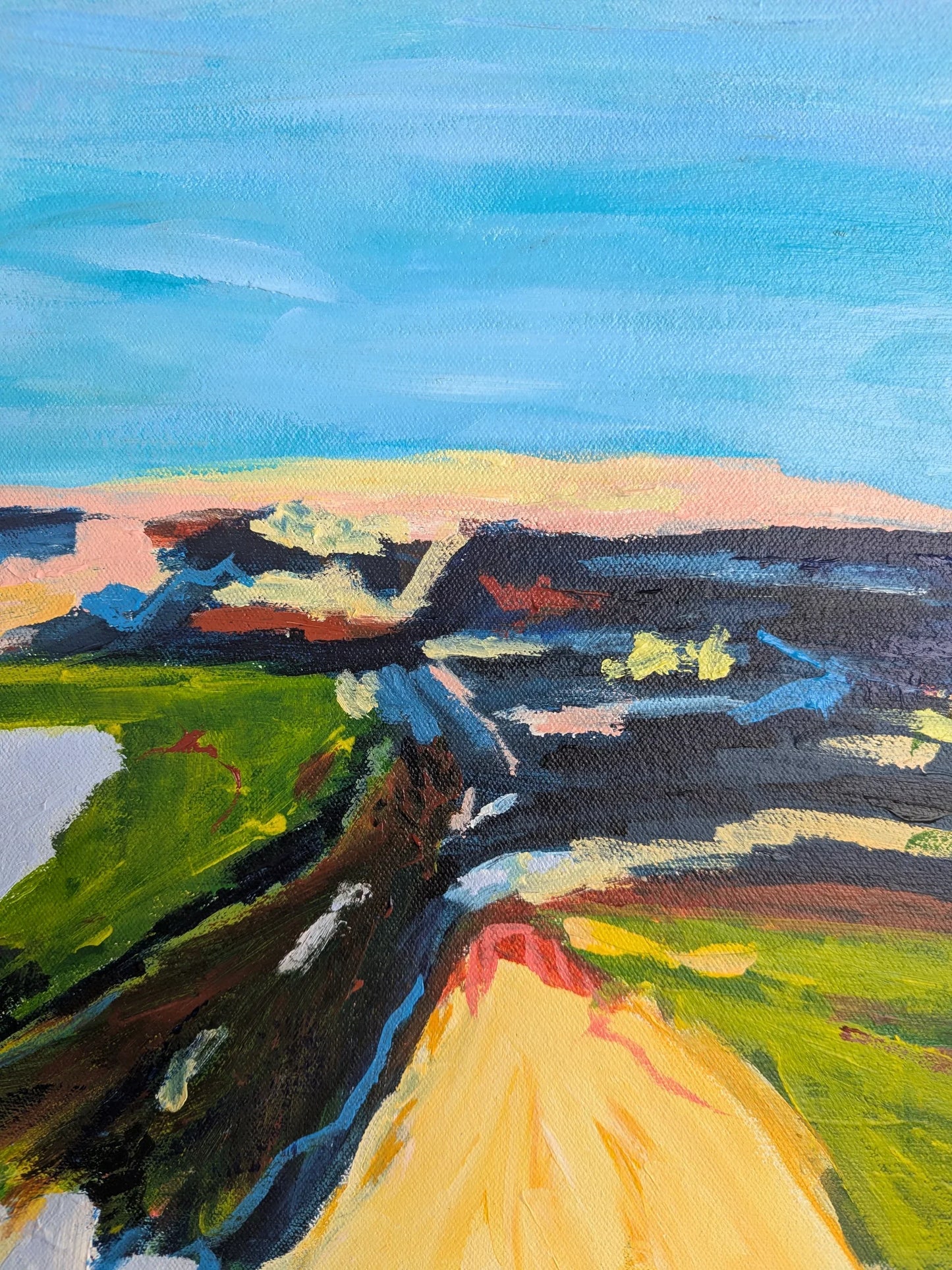 "Chance Meeting" original Art By Alpana Rai