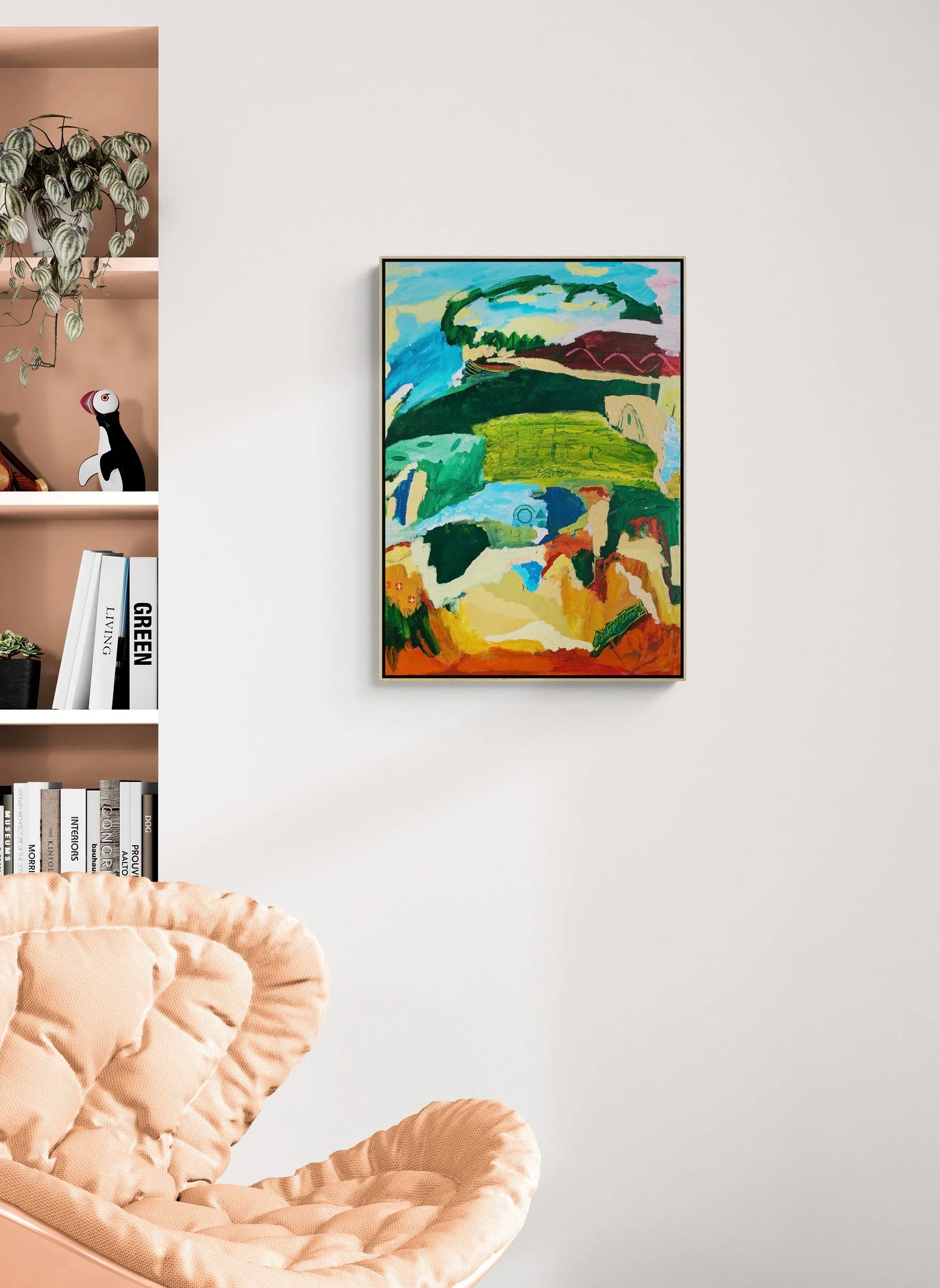 “The Land Remembers” Original Abstract Landscape painting by Alpana Rai