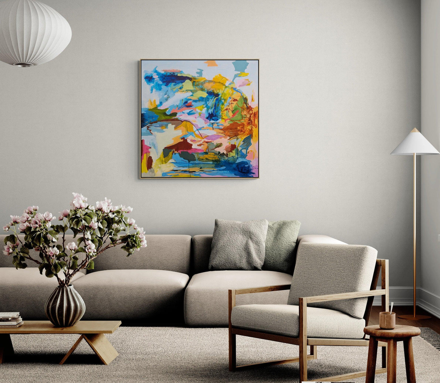 Storms & Rainbows - original Abstract Landscape