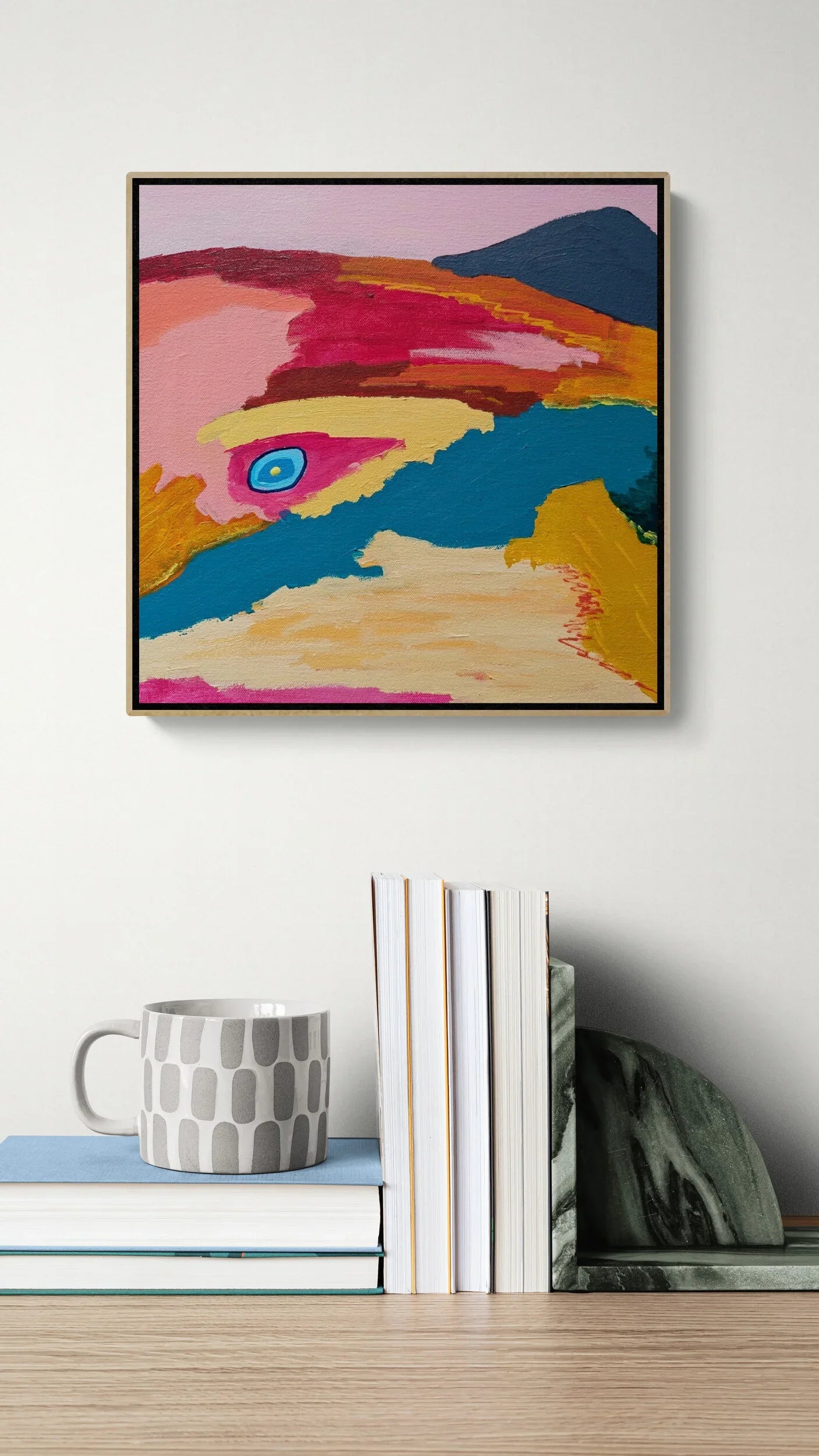 "Ember Valley 3" Colorful Abstract Painting