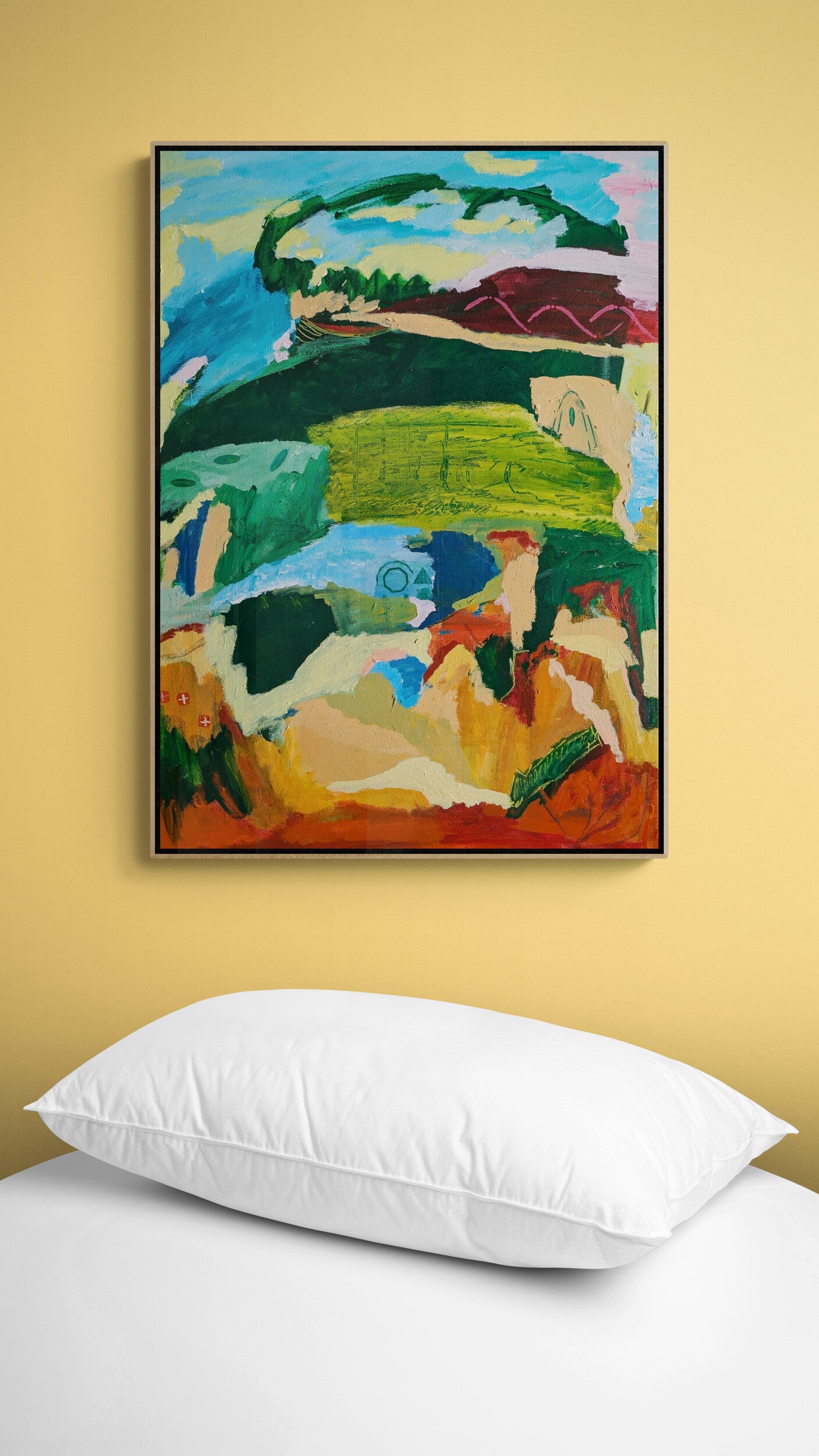 “The Land Remembers” original painting by Alpana Rai