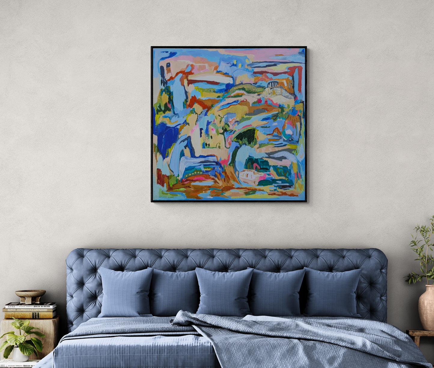 "Mapping the Unseen" Original Abstract Landscape