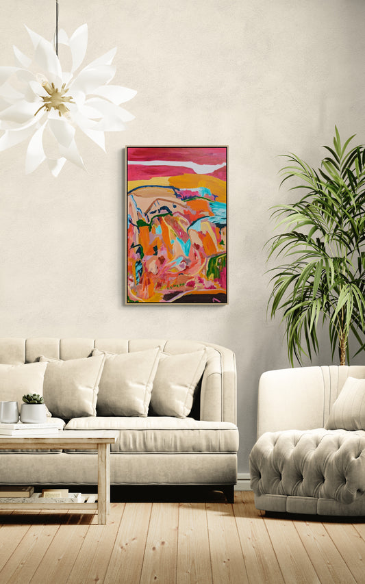 "Whispers of the Heart" Original Abstract