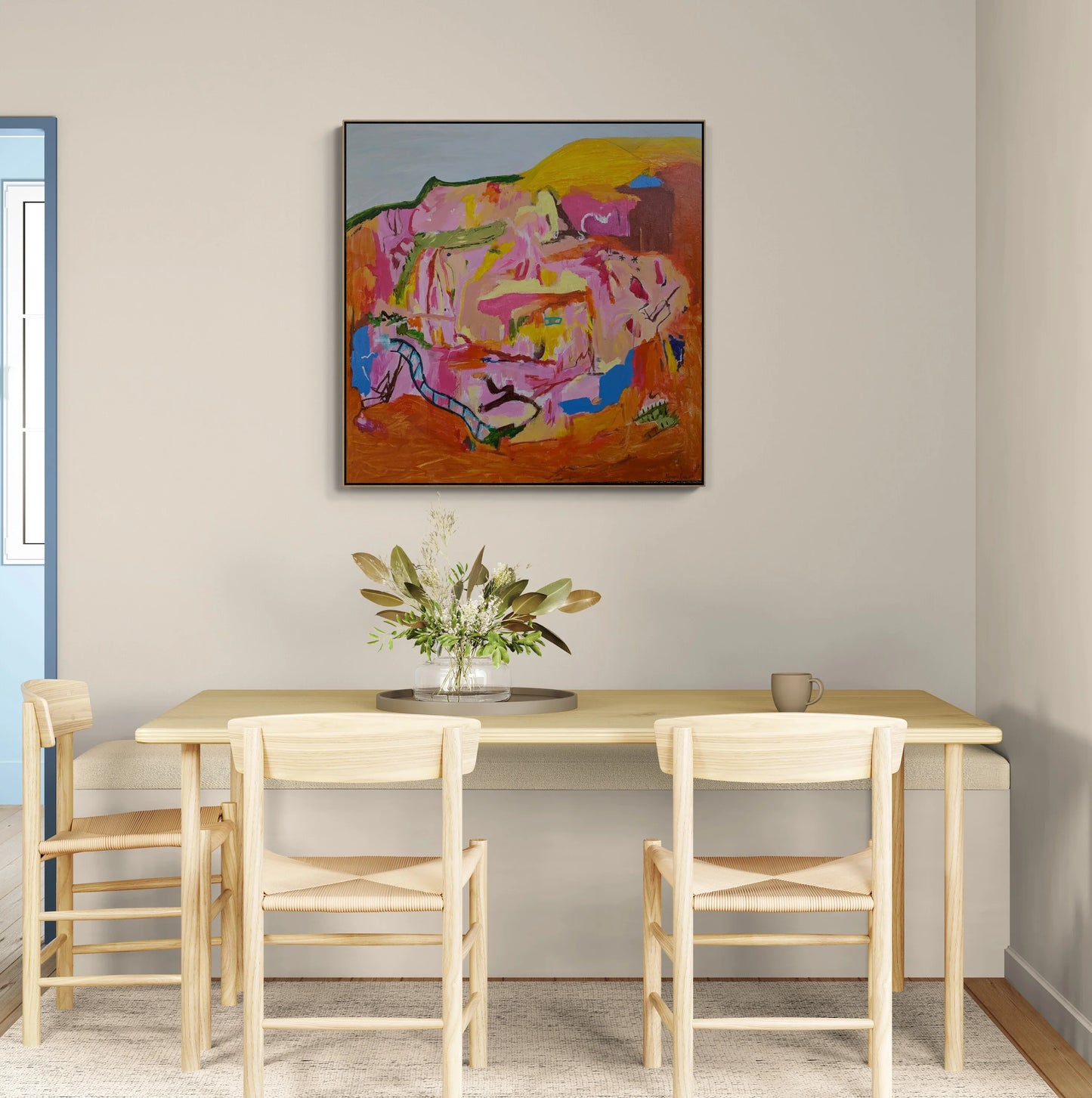 "A Glimpse Of Peace" Original Abstract Landscape By Alpana Rai