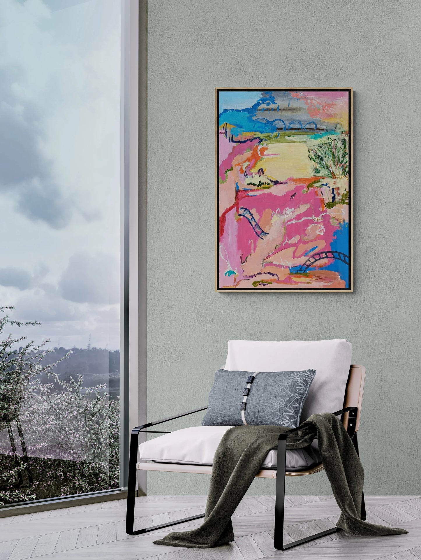 Day Begins - Original Abstract Landscape