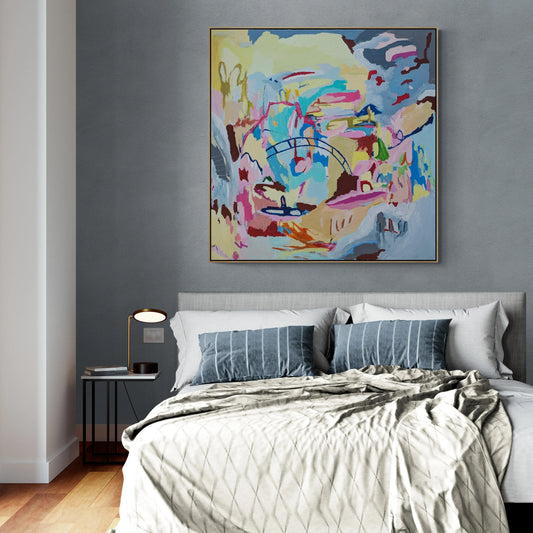 When Darkness Turns To Light - Original Abstract Landscape By Alpana Rai Arts