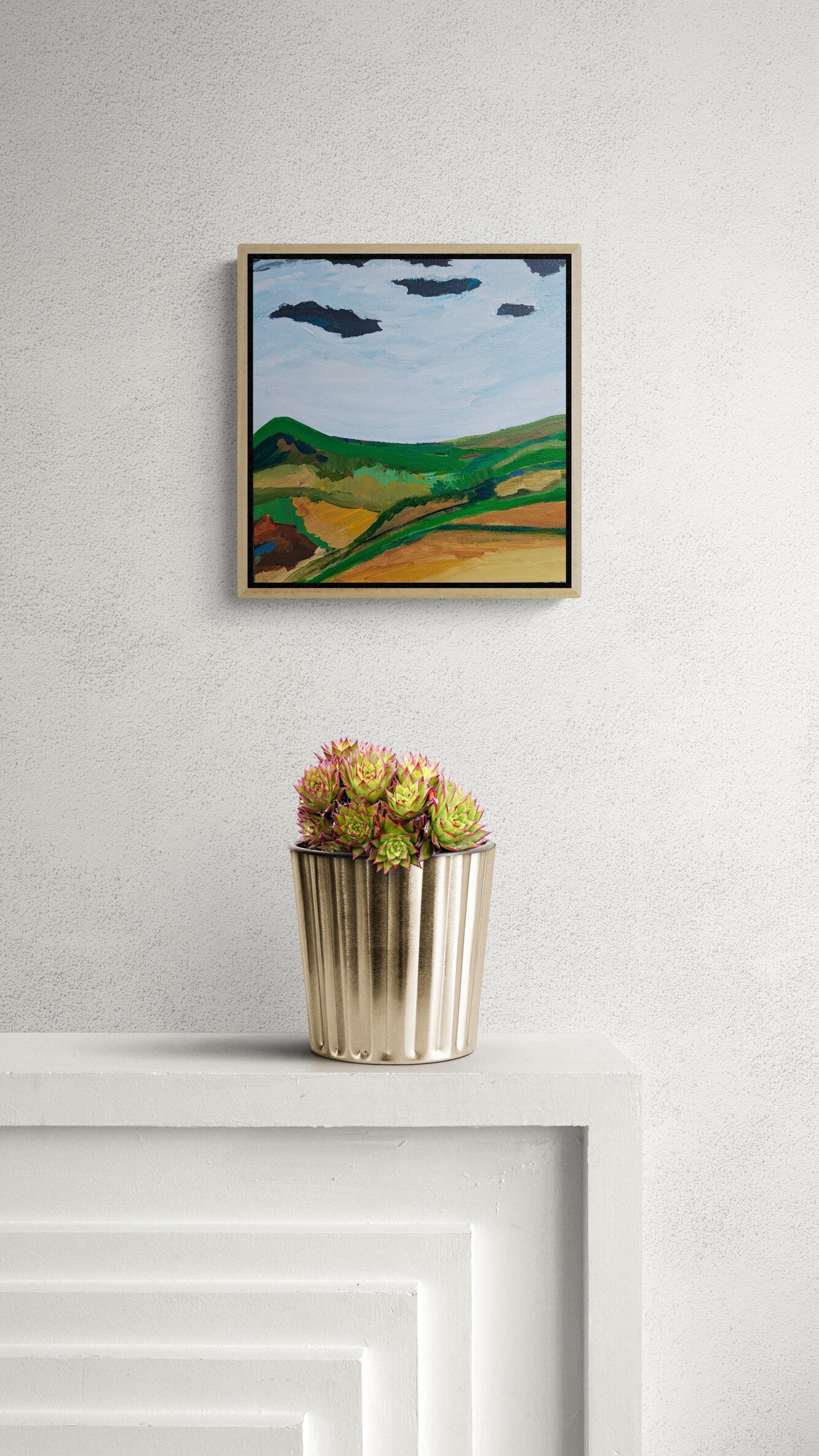 "The End is New Beginning" Abstract Landscape