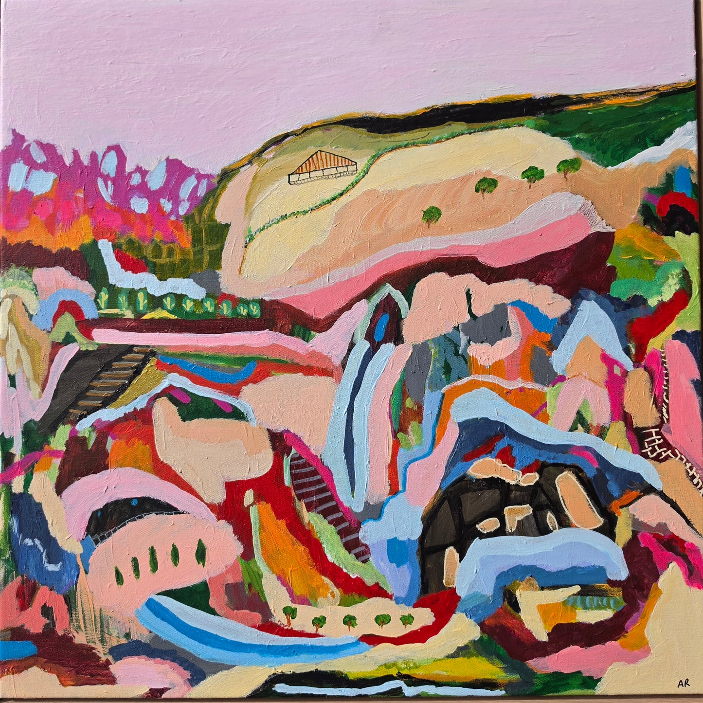 Finding My Way Home – Original Abstract Landscape Painting