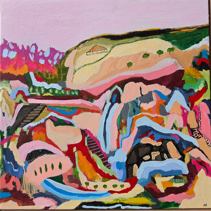 Finding My Way Home – Original Abstract Landscape Painting