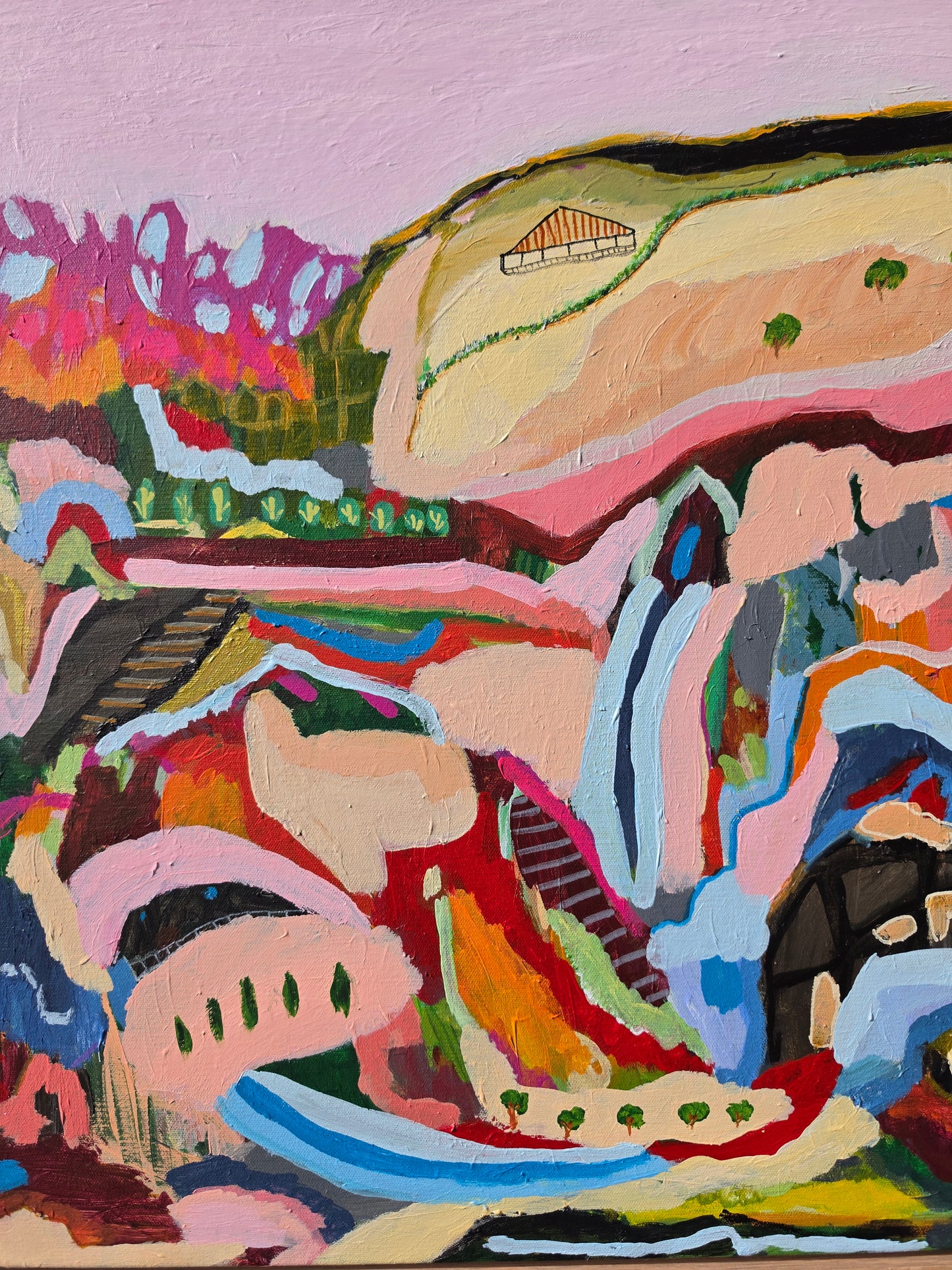Finding My Way Home – Original Abstract Landscape Painting