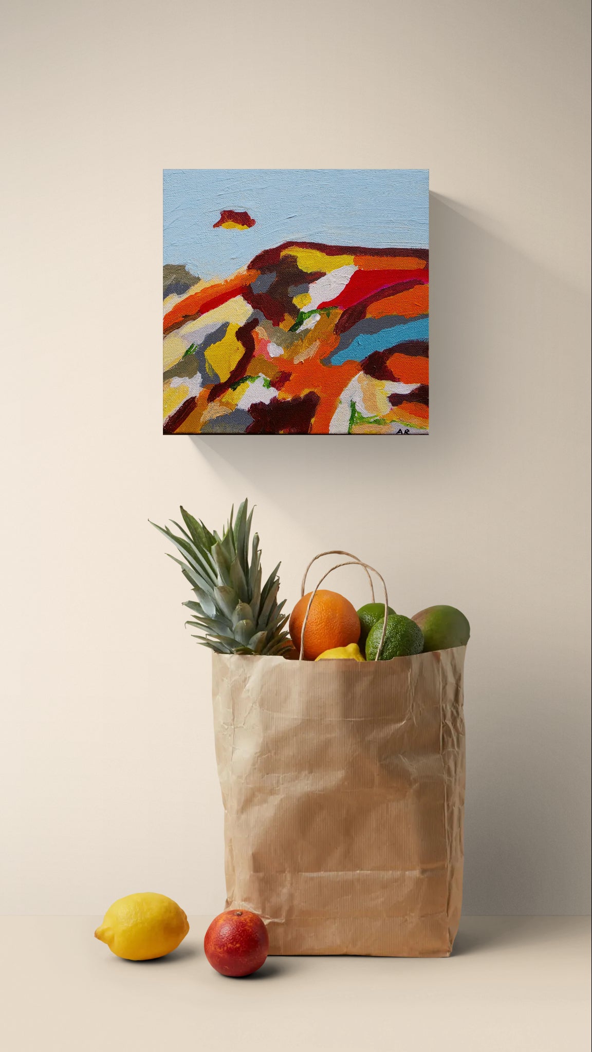 The Land I Carry Within – Original Abstract Landscape Painting