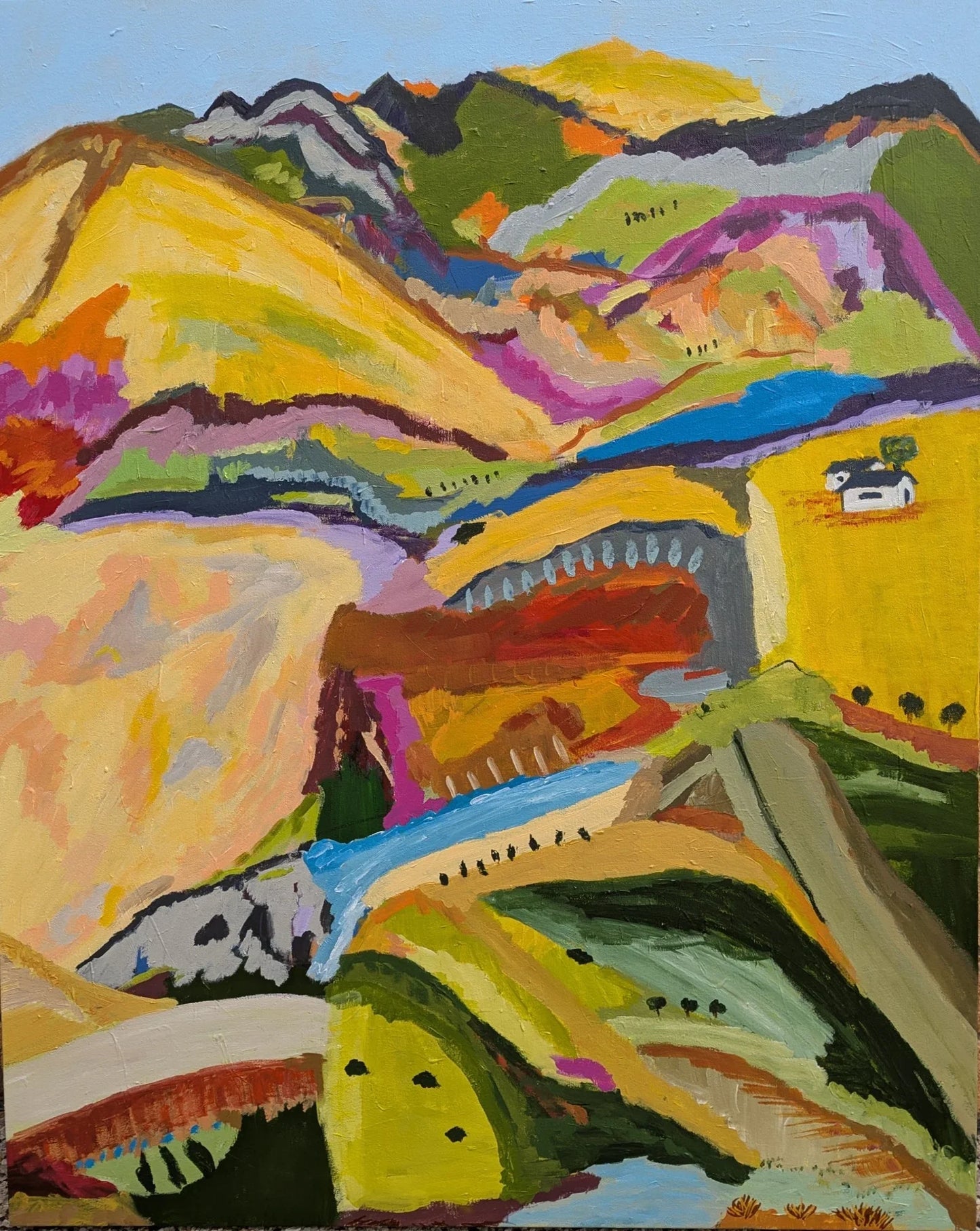 "Lets enjoy the Weekned " Original Art by Alpana Rai
