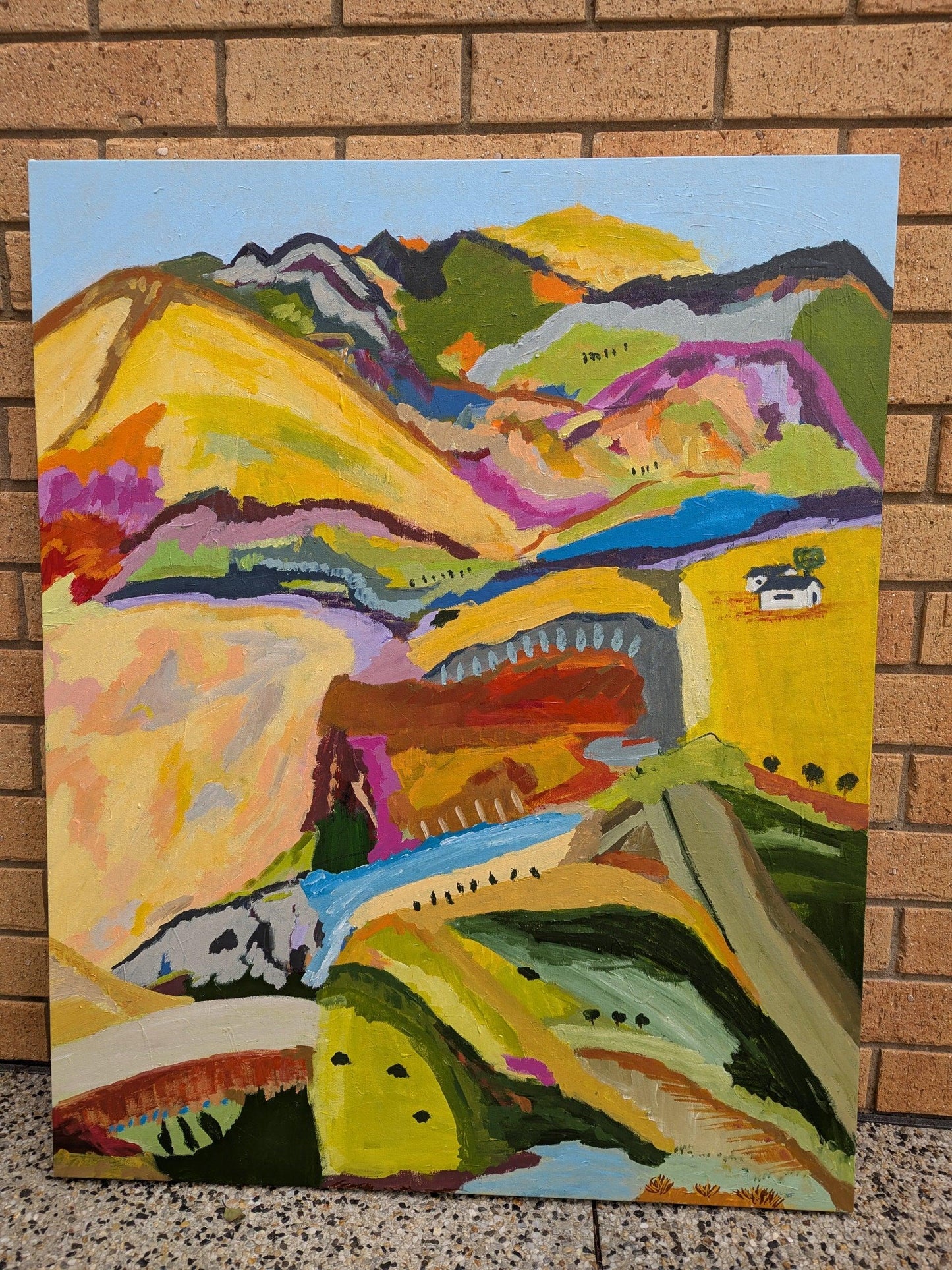 "Lets enjoy the Weekned " Original Art by Alpana Rai
