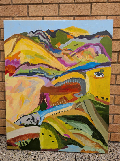 "Lets enjoy the Weekned " Original Art by Alpana Rai