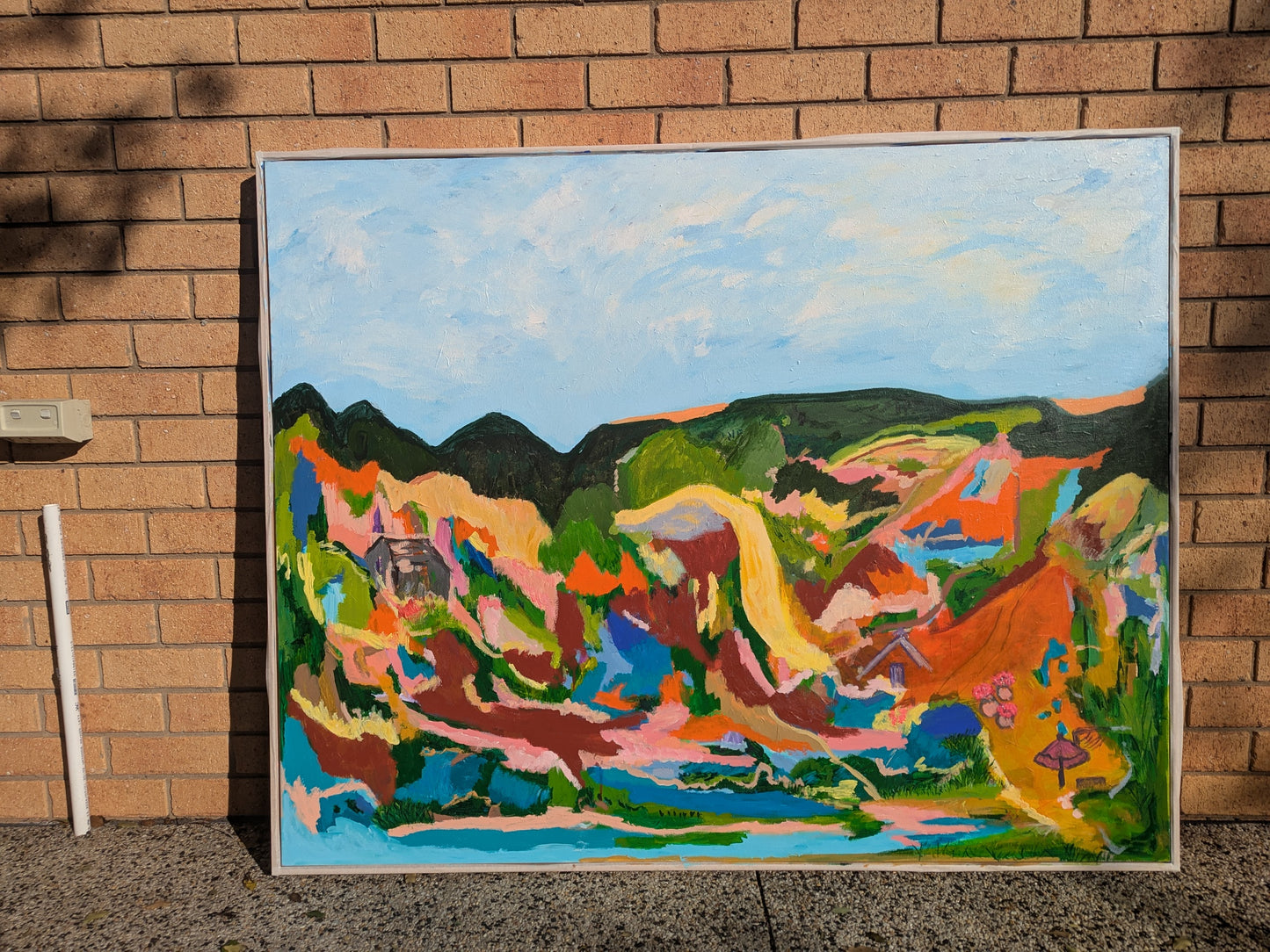 "Unchanged" Original Abstract Landscape By Alpana Rai