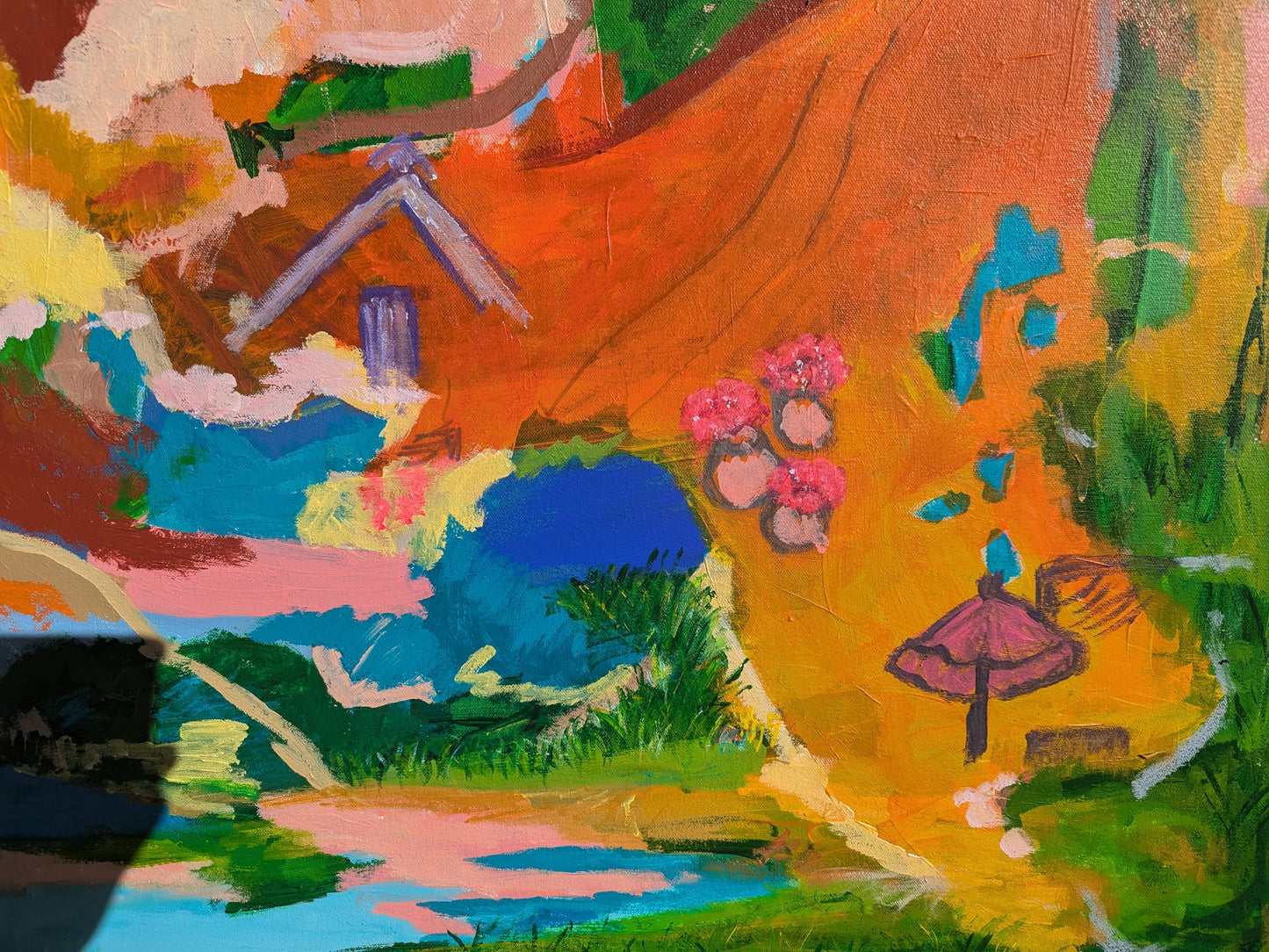 "Unchanged" Original Abstract Landscape By Alpana Rai