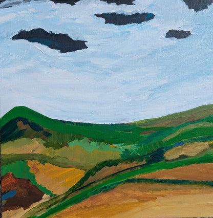"The End is New Beginning" Abstract Landscape