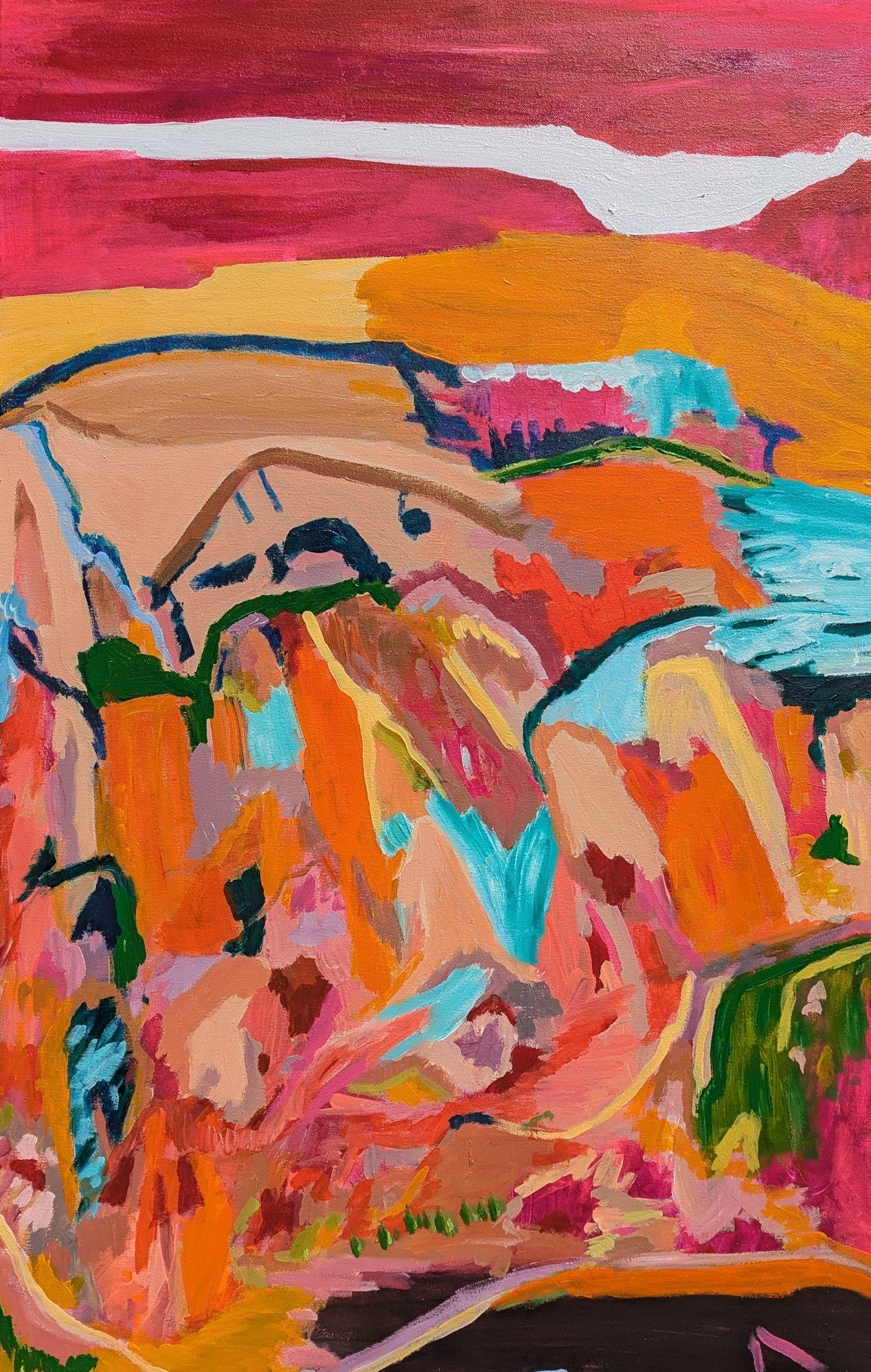 "Whispers of the Heart" Original Abstract