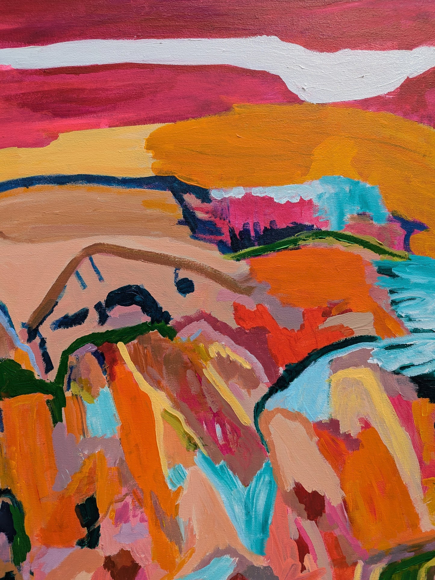"Whispers of the Heart" Original Abstract