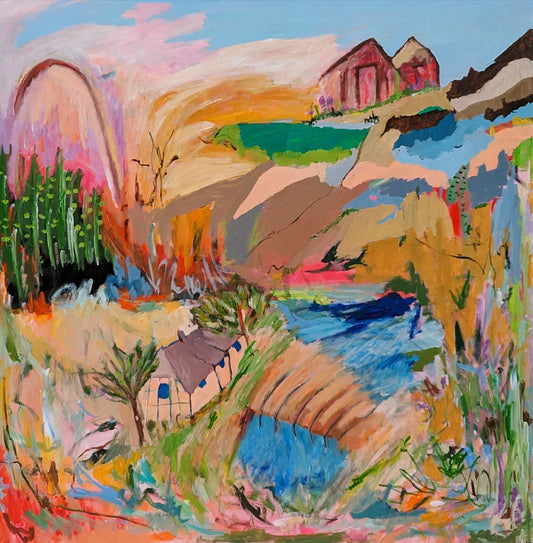 Abstract landscape fine art print by Australian artist Alpana Rai