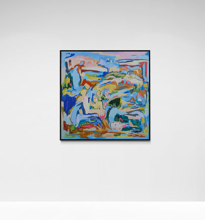 "Mapping the Unseen" Original Abstract Landscape
