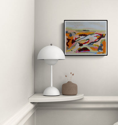 Traces Across the Land – Original Abstract Landscape Painting