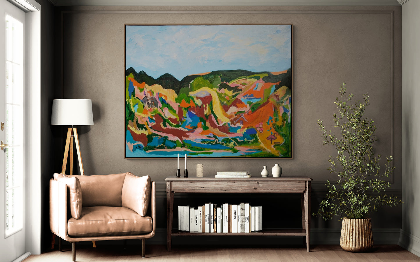 "Unchanged" Original Abstract Landscape By Alpana Rai