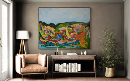 "Unchanged" Original Abstract Landscape By Alpana Rai