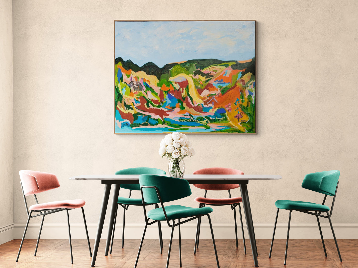"Unchanged" Original Abstract Landscape By Alpana Rai